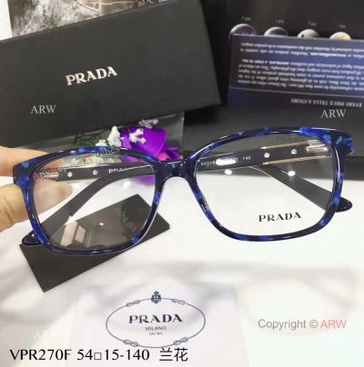 AAA Grade PRADA Blue&Black Frame Replica Eyeglasses